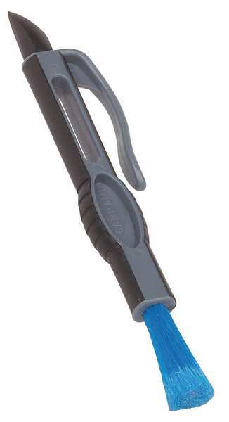 Carrand 1/2 in W Detail Brush, 5 1/4 in L Handle, 1 1/2 in L Brush, Blue, Polypropylene, 6 3/4 in L Overall 92046