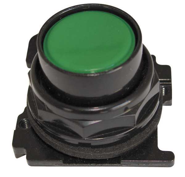 Eaton Non-Illum Push Button Operator, Green E34PB3