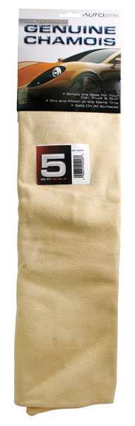 Autospa Sheepskin Full Skin Chamois, 5 Sq. Ft., Beige 40206AS