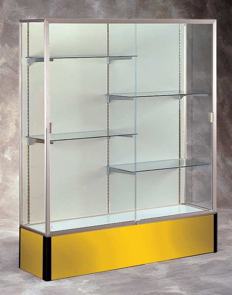 Ghent Display Case, 72X48X16, Goldenrod, Package Quantity: 1 374PB-SN-GR