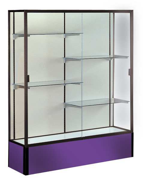 Ghent Display Case, 72X48X16, Purple, Shelf Capacity (Lbs.): 20 374PB-BZ-PE