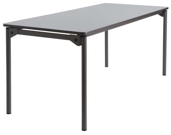 Iceberg Rectangle Maxx LegroomÃ¢â€žÂ¢ Wood Folding Table, Gray - 30" x 72", Grey 65827