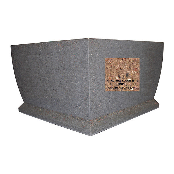 Wausau Tile Planter, Square, 48in.Lx30in.Wx30in.H TF4204W22