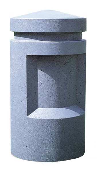 Wausau Tile Bollard, Round, 18in.Lx18in.Wx58in.H TF6055W22