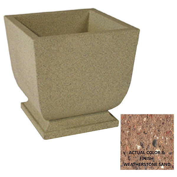 Wausau Tile Planter, Square, 24in.Lx24in.Wx30in.H SL450W22
