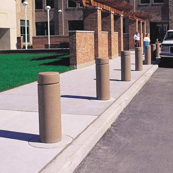 Wausau Tile Bollard, Round, 12in.Lx12in.Wx30in.H TF6010W22