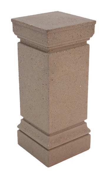 Wausau Tile Bollard, Square, 13in.Lx13in.Wx33in.H TF6123W22