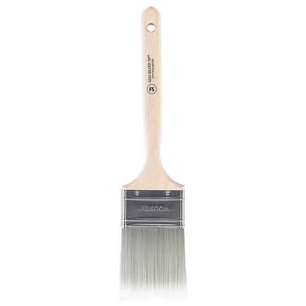 Wooster 2-1/2" Flat Sash Paint Brush, Silver CT Polyester Bristle, Wood Handle 5220-2 1/2