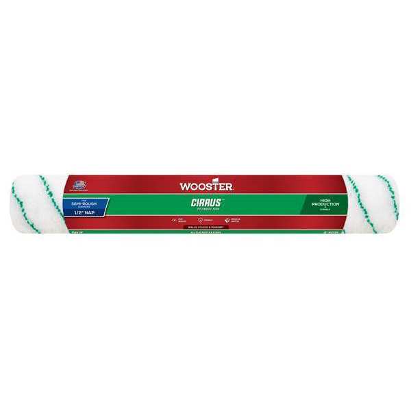 Wooster 18" Paint Roller Cover, 1/2" Nap, Polyamide Yarn R194-18