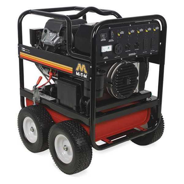 Mi-T-M Portable Generator, Gasoline, 11,500 Rated, 13,000 Surge, Electric Start, 95.8/47.9 A GEN-13000-1MSE