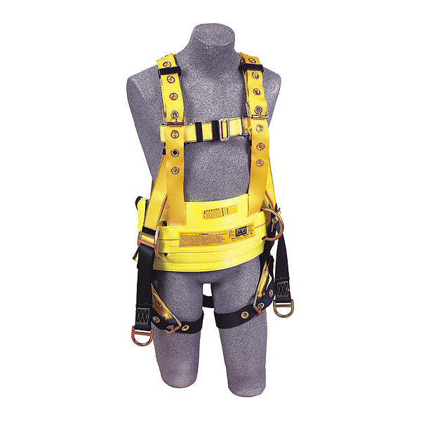 3M Dbi-Sala Full Body Harness, XL, Polyester 1106354