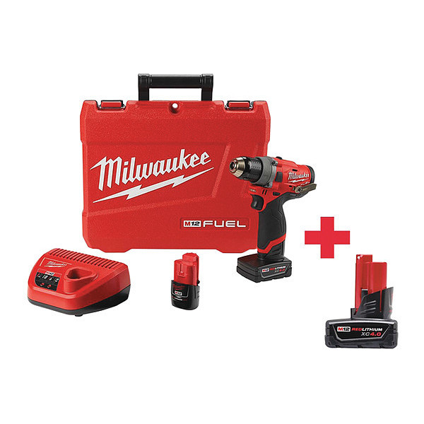 Milwaukee Tool 1/2 in, 12V DC Cordless Drill 2503-22, 48-11-2440