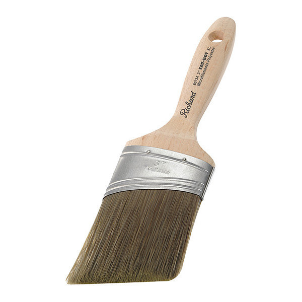 Richard 3" Oval Angle Paint Brush, Wood Handle 80734