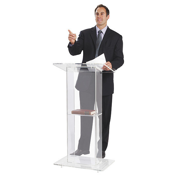 Oklahoma Sound Acrylic Lectern w/Shelf 401S