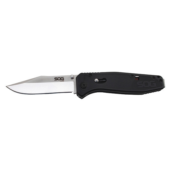 Sog Folding Knife, Flare, Straight, 3" Blade FLA1001-CP