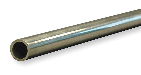 Zoro Select 1" OD x 6 ft. Seamless 316 Stainless Steel Tubing 3ACJ8