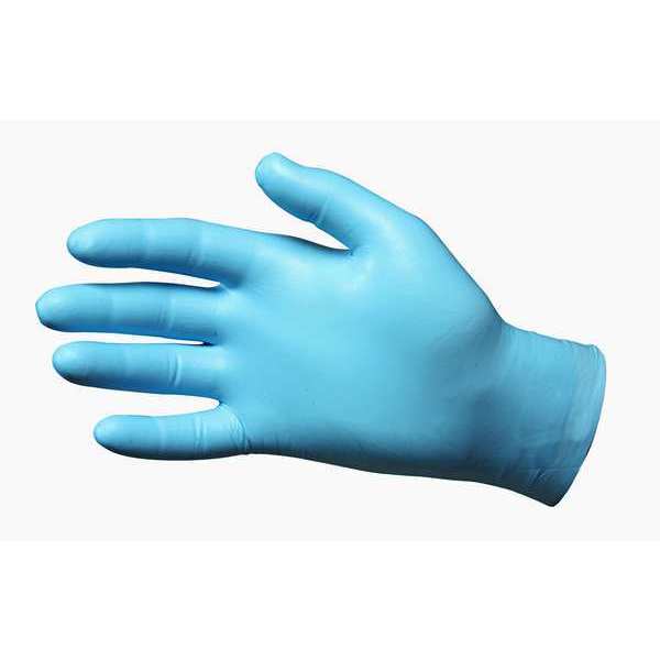 Showa 8005PF, Single Use Gloves, 8 mil Palm, Nitrile, Powder-Free, L, 50 PK, Blue 8005PFL
