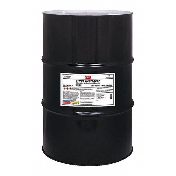 Crc Citrus Degreaser Cleaner/Degreaser, 55 gal Drum, Ready to Use, Solvent Based 14174