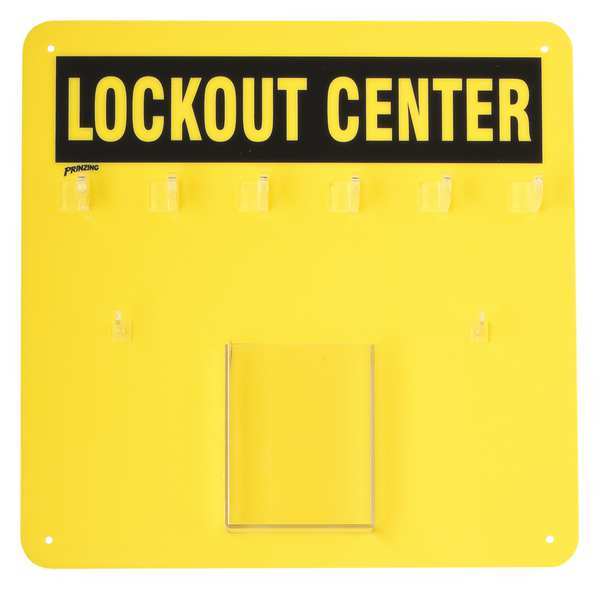 Brady Lockout Board, Unfilled, 14 In H 3004Y