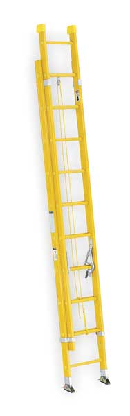 Werner 28 Ft Fiberglass Extension Ladder, 300 Lb Load Capacity 9528-2 