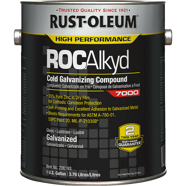 Rust-Oleum 1 gal. Gray Solvent Galvanizing Compound 206193