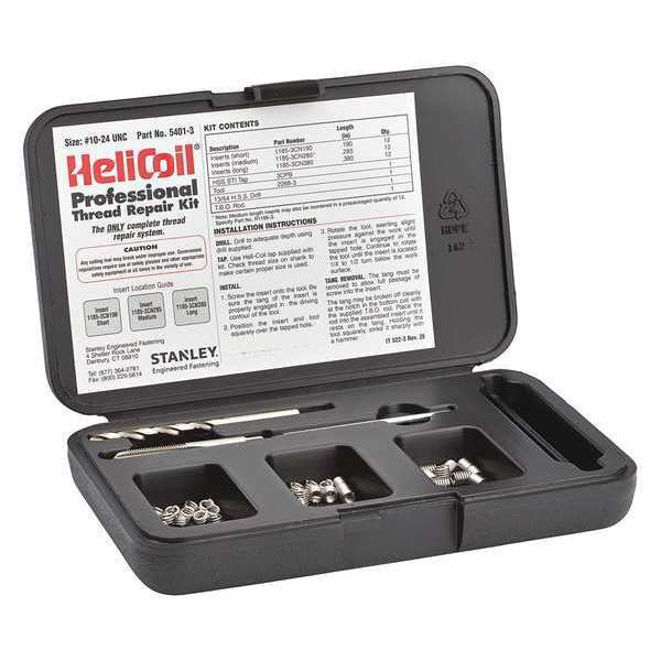Stanley Engineered Fastening Free-Running Helical Insert Repair Kit, #10-24 5401-3
