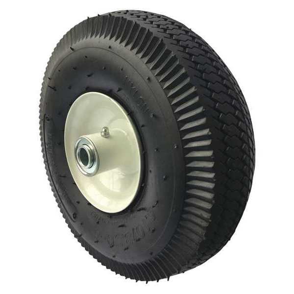 Marastar Tubed Pneumatic Wheel, 10 in. Dia, 350 lb. 4DE47