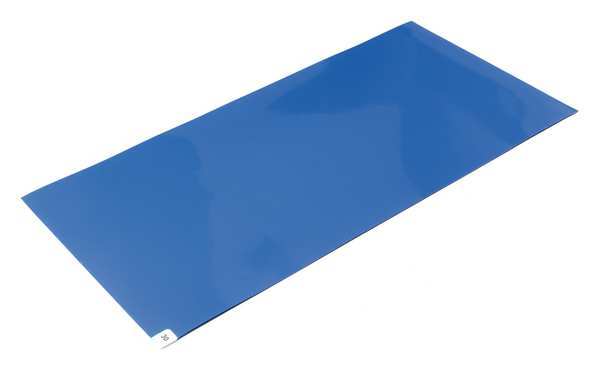 Wearwell Tacky Mat, Blue, 24x36", PK4 095