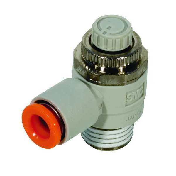 Smc Speed Control Valve, 6mm Tube, 1/4 In AS3201F-02-06S