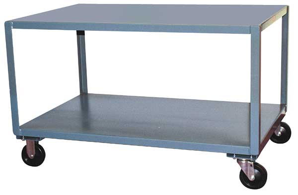 Zoro Select Mobile Table, 2400 lb., 49 in. L, 31 in. W LX348P600GP