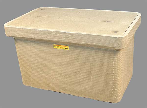Quazite Underground Enclosure Assembly, Electric Cover, 18 in H, 32 1/4 in L, 19 1/4 in W PG1730Z80417