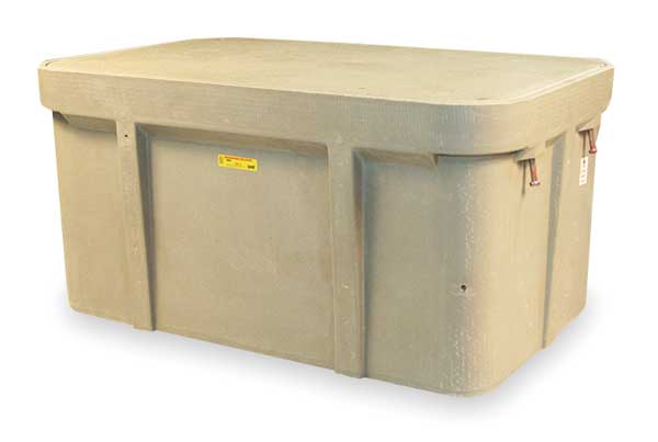 Quazite Underground Enclosure Assembly, Telephone Cover, 24 in H, 49-5/8 in L, 32-1/8 in W, 15,000 lb L.R. PG3048Z80843