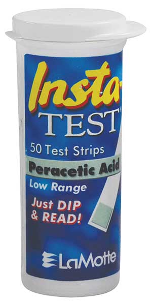 Lamotte Test Strip, Peracetic Acid, PK50 3000LR