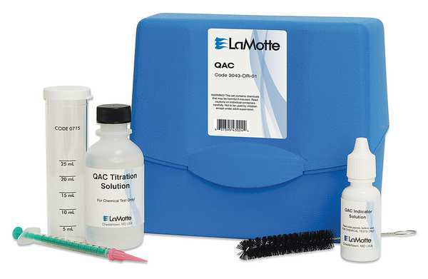 Lamotte Water Testing Kit, QAC, Range 0 to 500 PPM 3043-DR-01
