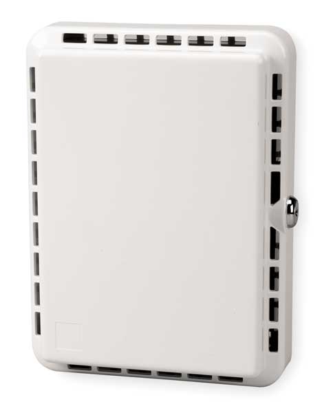 Zoro Select Universal Thermostat Guard, Off-White, Plastic 4E650