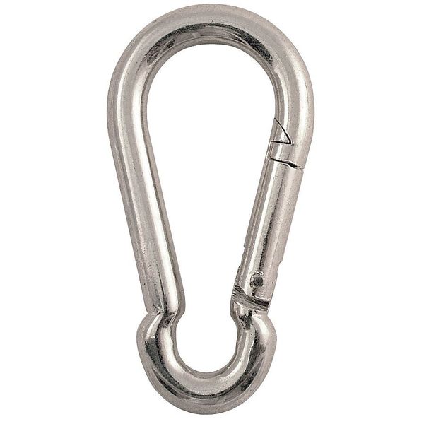 Lucky Line Spring Snap, HD, Steel, L 4 3/4 In 4FCE9