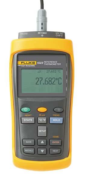 Fluke Thermocouple Thermometer, 1 Input 1523-156