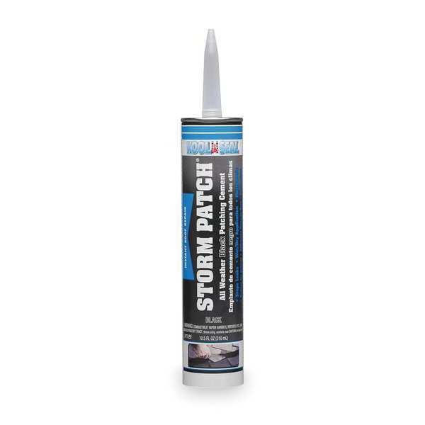 Kool Seal Rubberized Cement Patch, 10.5 oz, Tube, Black, Storm Patch KS0083300-01