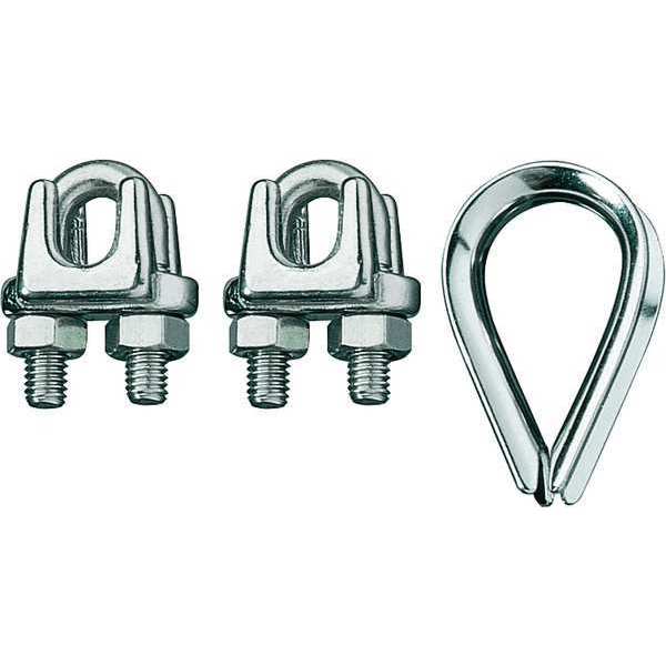 Ronstan Wire Rope Clip and Thimble Kit, 3/32 In ID003404-02