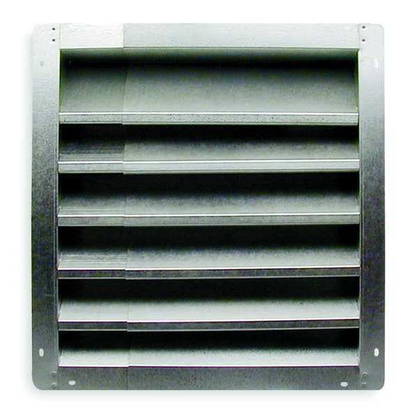 Dayton Louver, Intake, 18-24 In, Aluminum 4F952