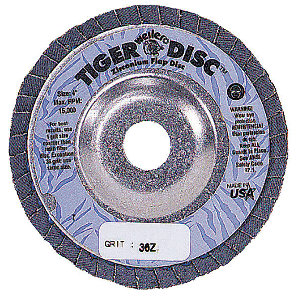 Weiler Arbor Mount Flap Disc, 4in, 36, ExtraCoarse 95977