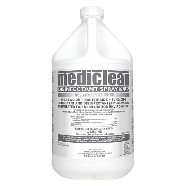 Mediclean Disinfectant Spray Plus, 1 gal. Jug, Unscented 221522902