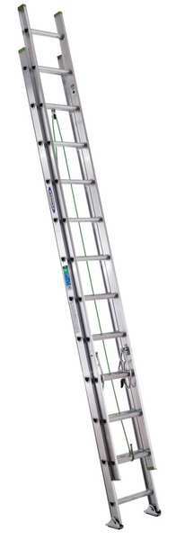 Werner 24ft Extension Ladder, Aluminum, Type II D1224-2