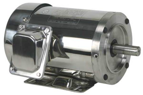 Dayton Washdown Motor, 3 Ph, TEFC, 2 HP, 3480 rpm 4GPT3
