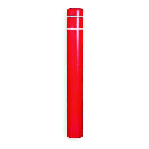 Zoro Select Post Sleeve, 8 In Dia., 72 In H, Red 3519W