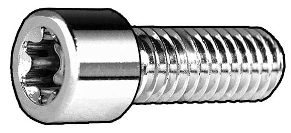 Zoro Select 3/8"-24 Socket Head Cap Screw, Chrome Plated Steel, 2 in Length, 5 PK MPB3354S