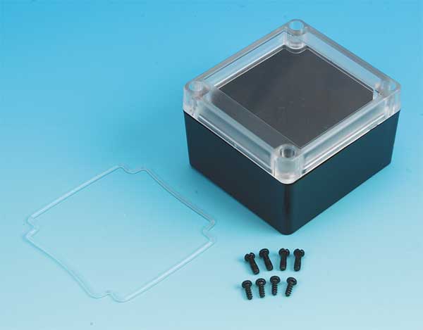 Box Enclosures Polycarbonate Enclosure, 3.35 in H, 2.16 in D, NEMA 4X BEN-20PCBK