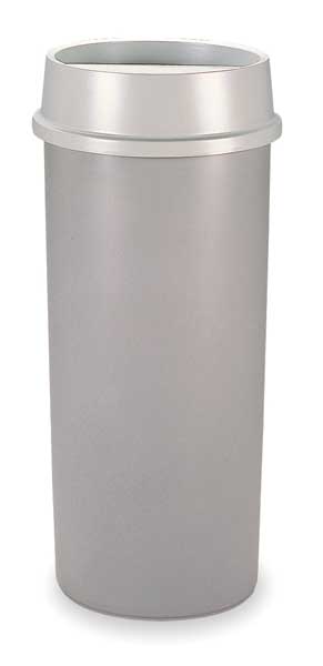 RUBBERMAID COMMERCIAL FG354600GRAY 22 gal. LLDPE Round Trash Can