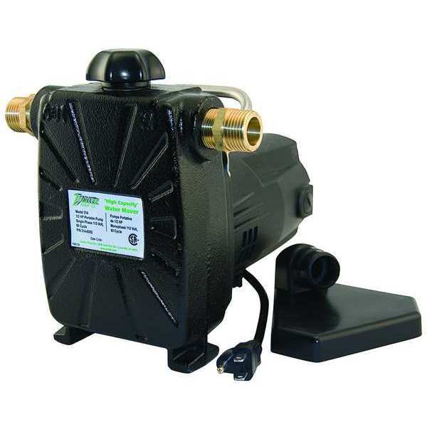 Zoeller Utility Transfer Pump, 1/2 HP, 1 Ph, 115V 314-0002
