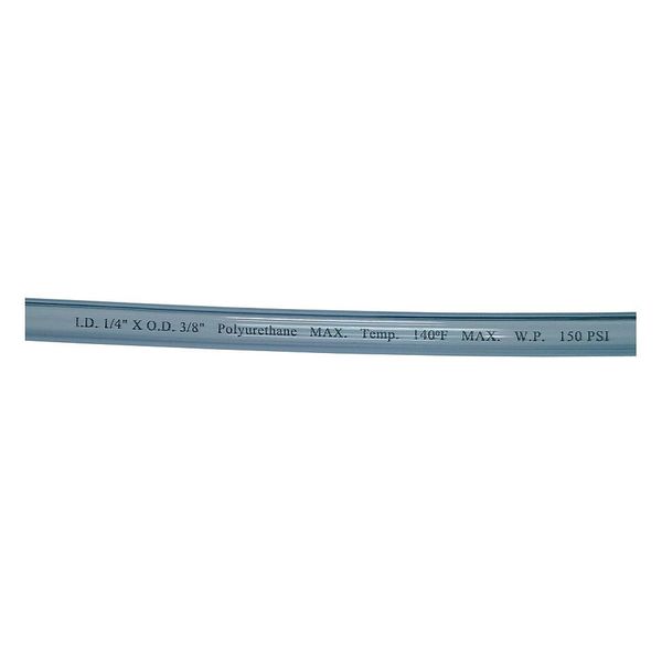 Zoro Select Tubing, 3/8 In OD, Polyurethane, 100 Ft 4HL94